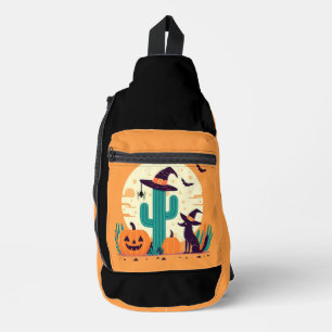 Cute, southwestern Halloween desert/cactus Sling Bag