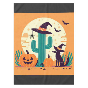 Cute, southwestern Halloween desert/cactus Tablecloth