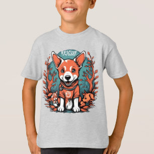 Cute space dog astronaut puppy  T-Shirt