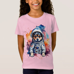 Cute space dog astronaut puppy T-Shirt
