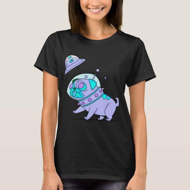 Cute Space Dog T-Shirt (Front)