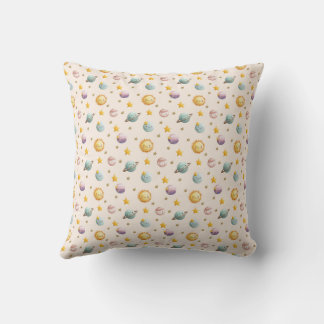 Cute Space Fabric Baby Room Textile Design Cushion