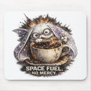 Cute Space Fuel Bunny Coffee Halloween Magic Mouse Mat
