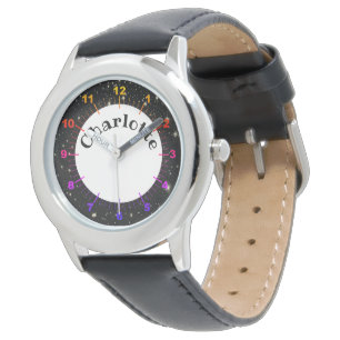 Cute Space Galaxy Numbered Kids Watch