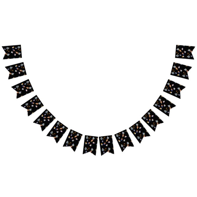 Cute space kitten in the galaxy bunting  (All)