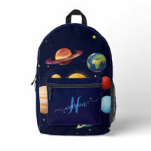 Cute Space Outer Solar System Personalised Name