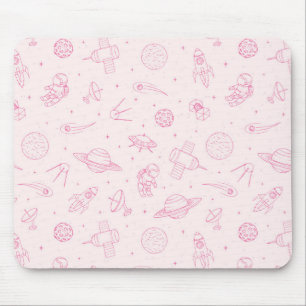 Cute Space Pattern Mouse Mat