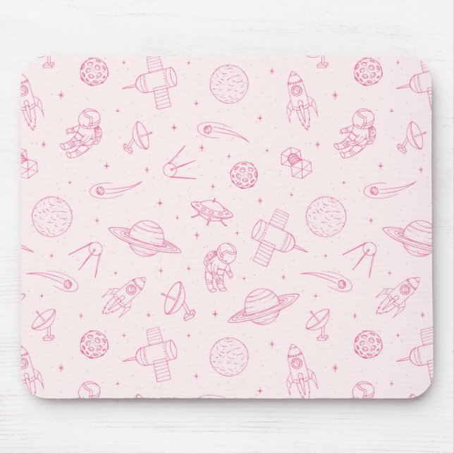 Cute Space Pattern Mouse Mat (Front)