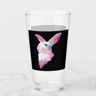 Cute Space Rainbow Gaussian Blur Rabbit Galactic Glass