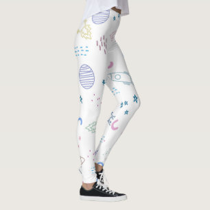 Cute Space Rockets Pattern   Leggings