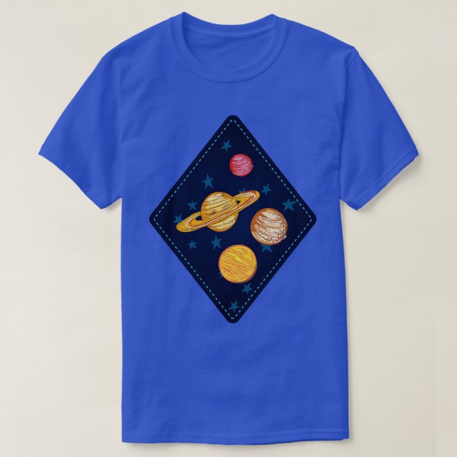 Cute Space Stamp 2 T-Shirt (Design Front)