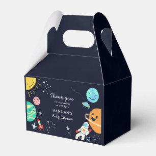 Cute Space Theme Boy Baby Shower Favour Box
