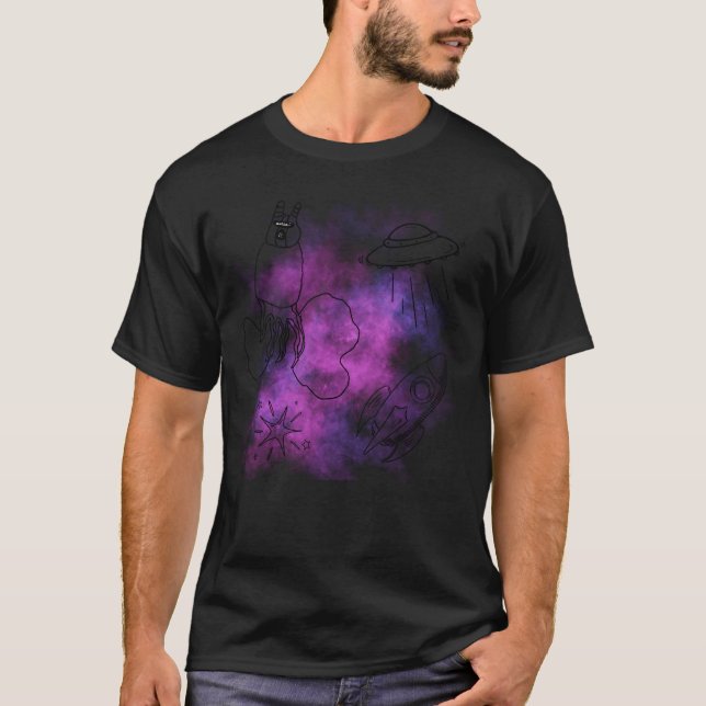 Cute Space Things T-Shirt (Front)