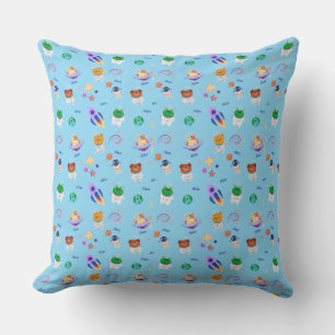 Cute Space Throw Pillow
