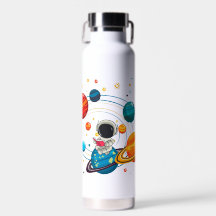 Cute Space Water Bottle for Kids