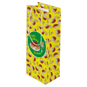 Cute Spaghetti Kids Birthday Party Kawaii Wine Gift Bag