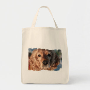 Cute Spaniel Grocery Tote Bag