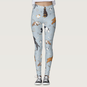 Cute Spaniels dogs pattern Leggings