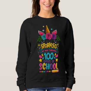 Cute Sparkled My Way Through 100 Days Of School Un Sweatshirt