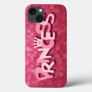 Cute Sparkly Pink Princess Bokeh iPhone 13 Case