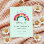 Cute Sparkly Sequin Rainbow Birthday Party Invitation<br><div class="desc">Cute Sparkly Sequin Rainbow Birthday Party Invitation</div>