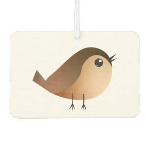 Cute Sparrow Bird Cartoon Car Air Freshener