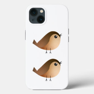 Cute Sparrow Bird Cartoon iPhone 13 Case