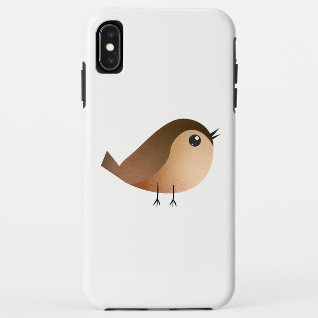 Cute Sparrow Bird Cartoon Case-Mate iPhone Case (Back)