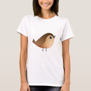 Cute Sparrow Bird Cartoon T-Shirt