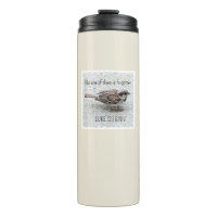 Cute Sparrow Bird Photo Bible Verse Simple Tan