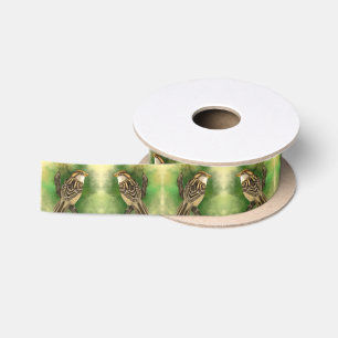 Cute Sparrows Ribbon Satin Ribbon