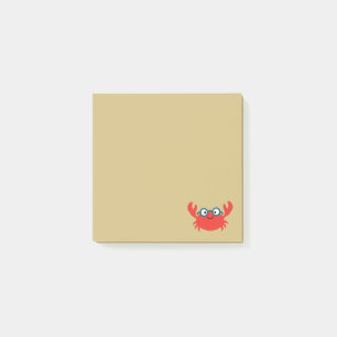 Cute Specky Crab Illustration Post-it Notes
