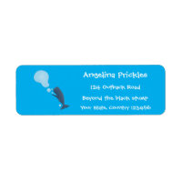 Cute sperm whale blowing bubbles cartoon