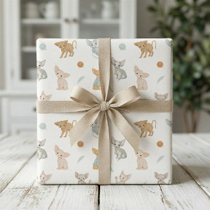 Cute Sphinx Cat Wrapping Paper for Pet Lover Gifts