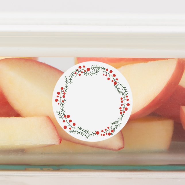 Cute spice jar rustic wreath frame blank Christmas (Affixed)