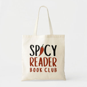 Cute Spicy Reader Book Club Tote Bag