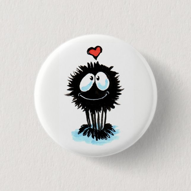 Cute Spider Shares the Love! 3 Cm Round Badge (Front)