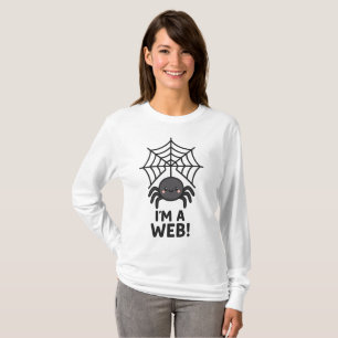 Cute Spider Sticker 🕷️✨ Cartoon Web Fun" T-Shirt