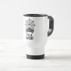 Cute Spider Sticker 🕷️✨   Cartoon Web Fun" Travel Mug