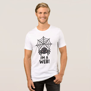 Cute Spider Sticker 🕷️✨   Cartoon Web Fun" Tri-Blend Shirt