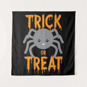 Cute Spider - Trick Or Treat- Halloween Tapestry