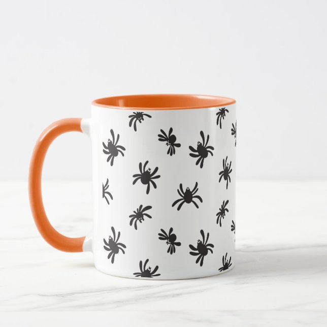 Cute Spiders Halloween Coffee Mug (Left)