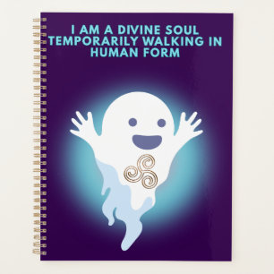Cute Spiritual Ghost – Divine Soul Quote Design Planner