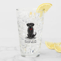 Cute Spoiled Rotten Black Labrador Retriever Dog