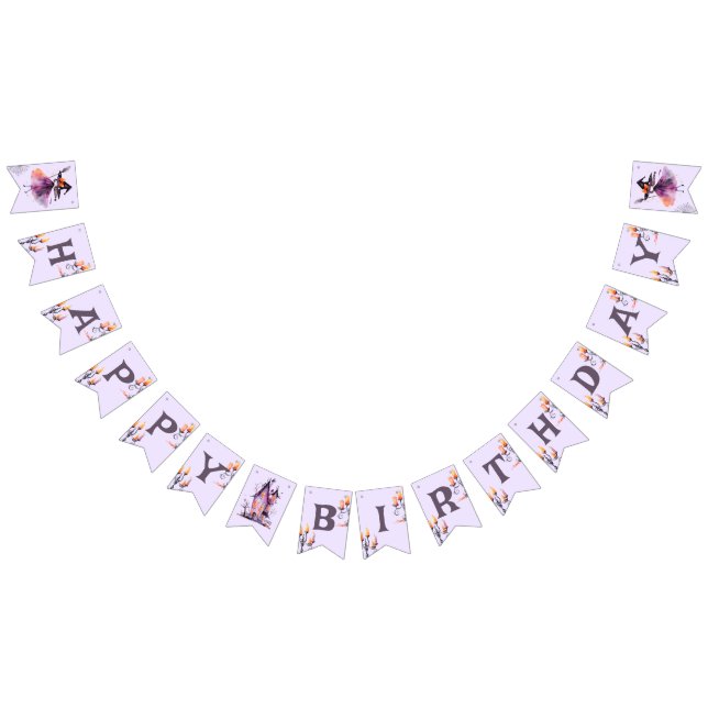 Cute Spooktacular Halloween  birthday party Bunting (All)