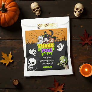Cute Spooktacular Halloween Monster Birthday Party Favour Bags