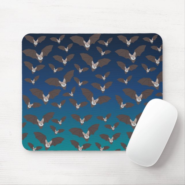 Cute Spooky Bat Pattern  Mouse Mat (With Mouse)