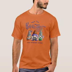 Cute Spooky Crew Halloween Gnomes  T-Shirt