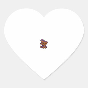 Cute Spooky Dog � Kawaii Halloween Puppy Classic T Heart Sticker