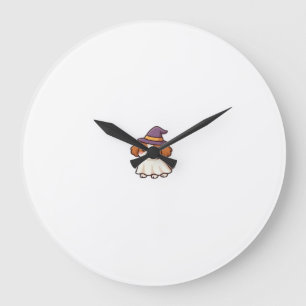 Cute Spooky Dog � Kawaii Halloween Puppy Classic T Large Clock